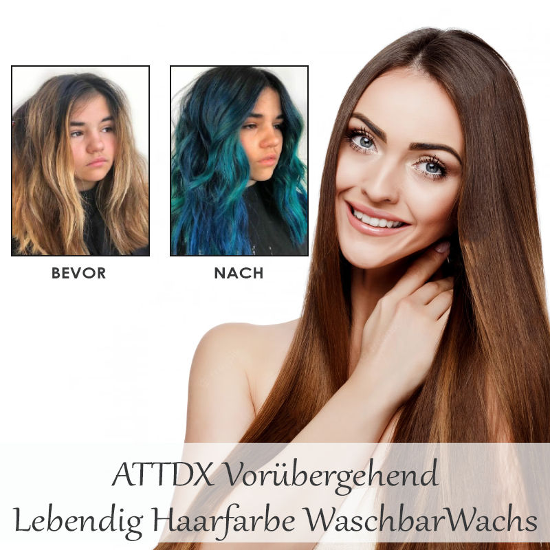 ATTDX Vorübergehend Lebendig Haarfarbe WaschbarWachs