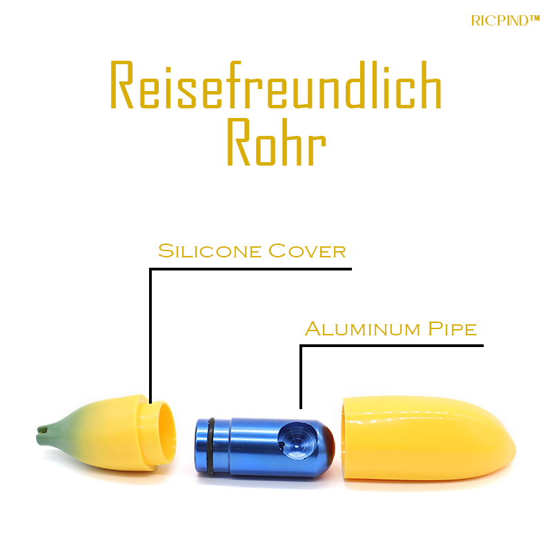 RICPIND Bananenhandwerk Silikon-Aluminium-Rohr