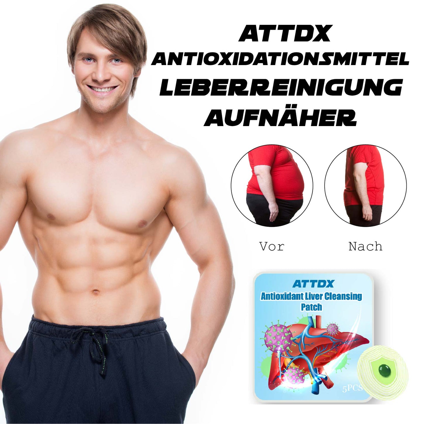 ATTDX Antioxidationsmittel LeberReinigung Aufnäher