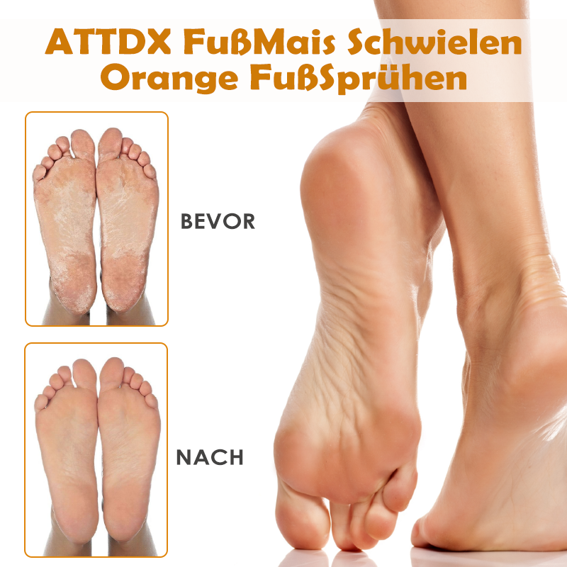 ATTDX FußMais Schwielen Orange FußSprühen