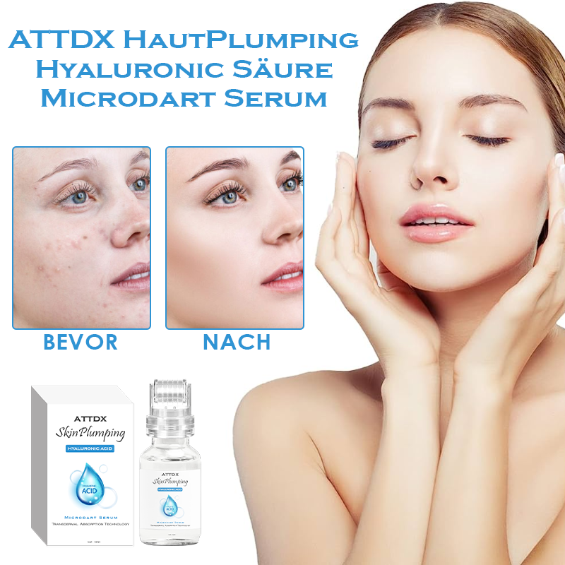 ATTDX HautPlumping Hyaluronic Säure Microdart Serum Walze Satz