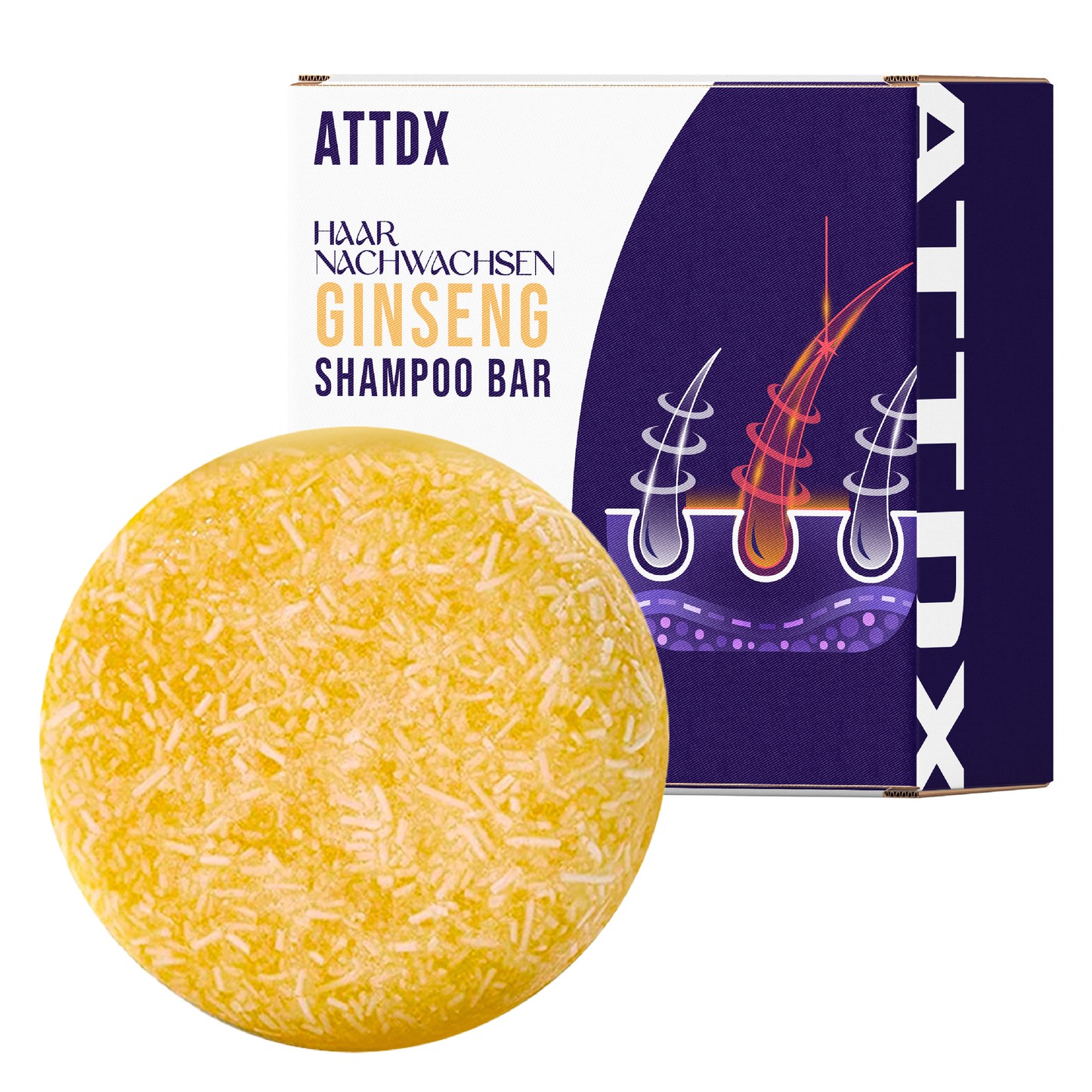 ATTDX HaarNachwachsen Ginseng Shampoo Bar