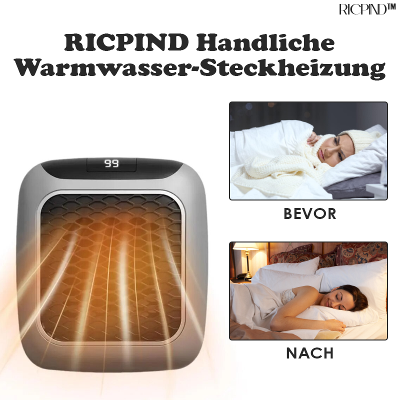 RICPIND Handliche Warmwasser-Steckheizung