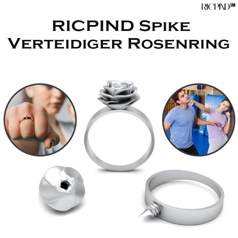 RICPIND SpikeVerteidiger Rosenring