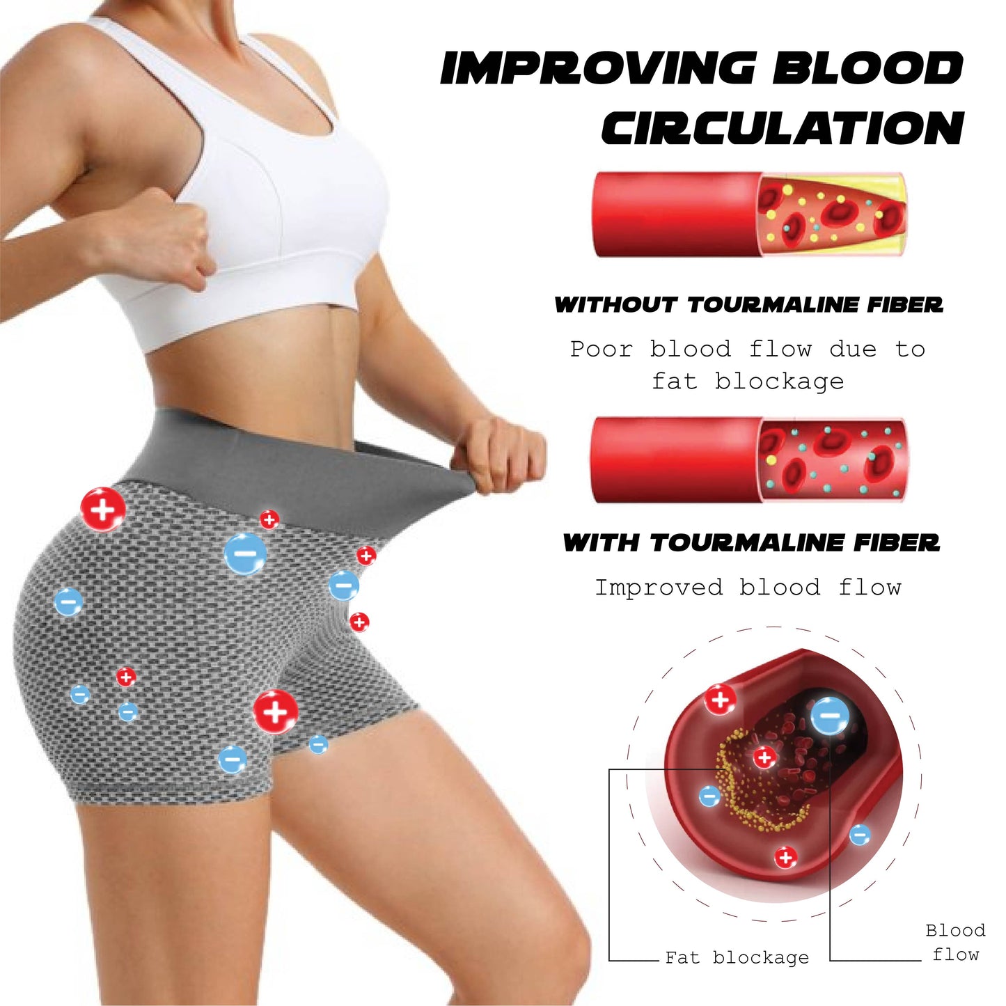 Ricpind IONSlim BodySculpting Tourmaline LiftingShorts