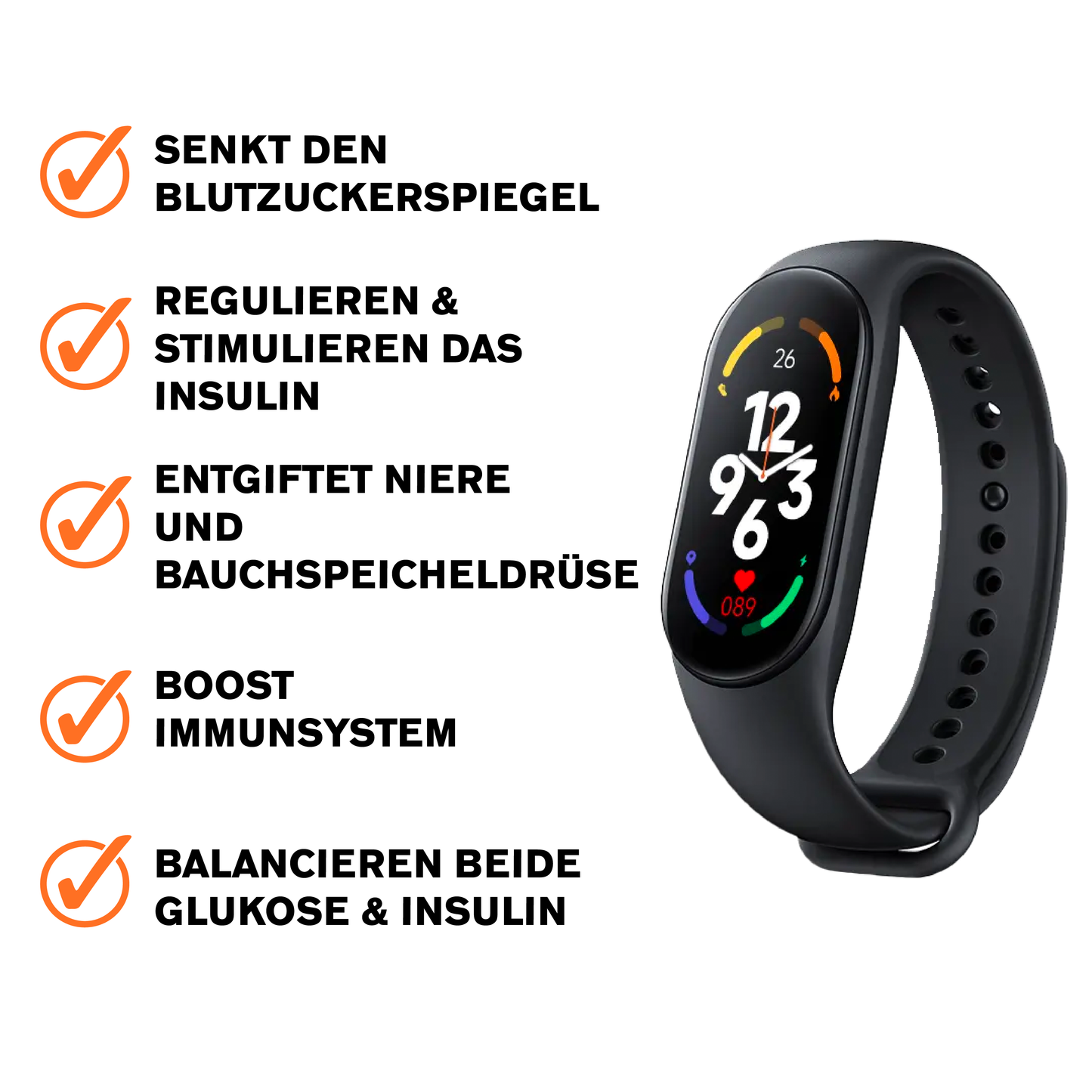 Ricpind Ultraschall ZuckerKontrolle Intelligent Fitband